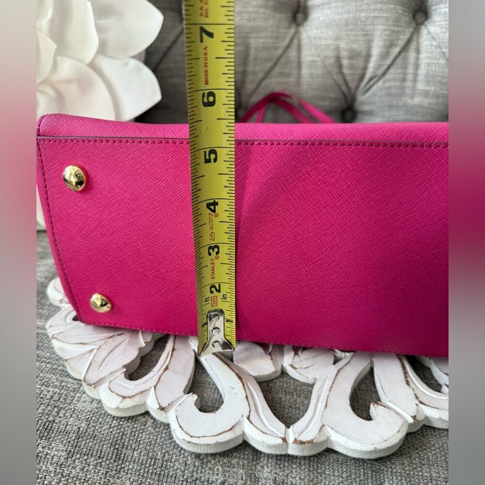 Michael Kors Hot Pink Tote Bag Purse - Picture 4 of 13